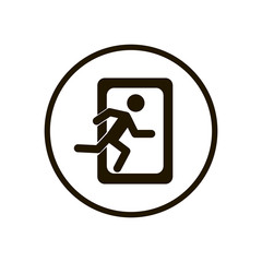 Exit icon vector