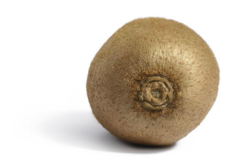 Whole kiwi fruit, isolated on white background.