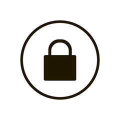 Locked icon vector