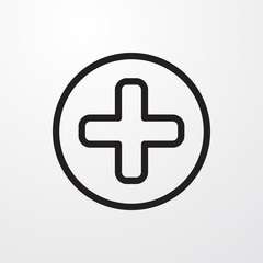 Obraz premium plus icon illustration