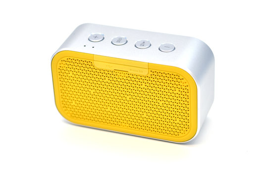 Yellow bluetooth speaker