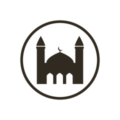 Mosque icon vector