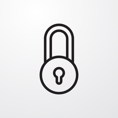 lock icon illustration