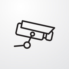 security camera icon illustration