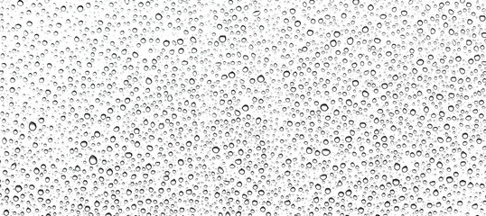 Water drops on glass