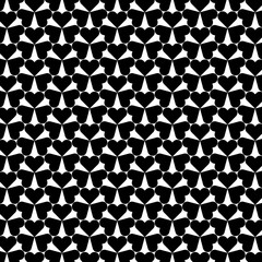 Black heart pattern