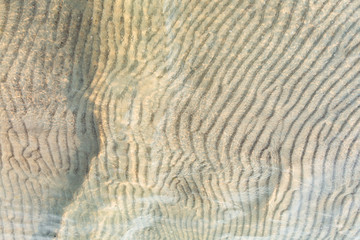 sand on the sea shallow water of Baltic sea