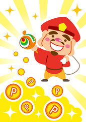 大黒様　溢れるポイント