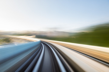 Speed motion in urban highway road tunnel