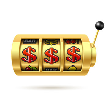 Dollars jackpot on slot machine