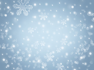 Naklejka na ściany i meble Weihnachten Schneeflocken Hintergrund