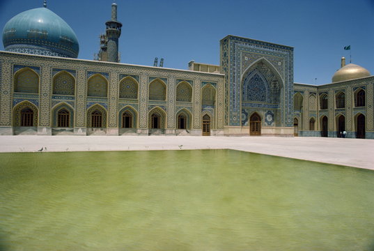 Courtyard Of The Shrine Of Imam Reza, Mashad, Iran