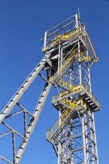 Fototapeta na wymiar Coal mine tower