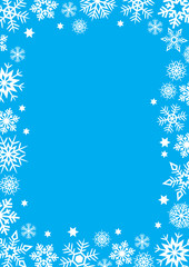 Naklejka na ściany i meble snowflake winter background