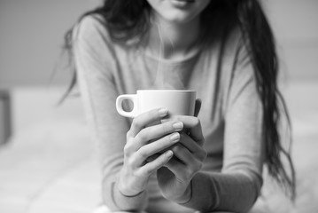 Woman having a coffee