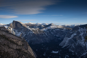 View from the mountain El Capitan in Yosemite valley, California, USA