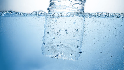 Bottle in under clean drinking water