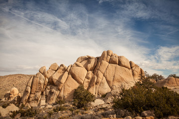 Rock Formations at Joshua Tree National Park Yucca Valley in Mohave desert California USA