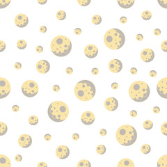 Fototapeta premium seamless pattern with full moon