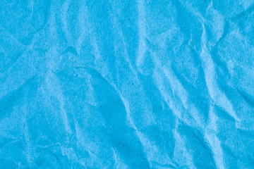 Obraz premium Niebieskie tekstury papieru dla tła, niebieski zmięty papier z recyklingu