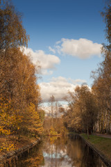 Autumn Sokolniki Park, 
Putyaevskie ponds, Moscow, Russia