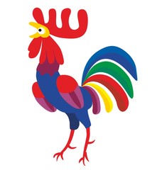 Rooster vector new year 2017 symbol