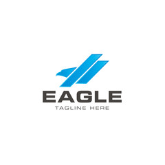 Naklejka premium Eagle logo design vector