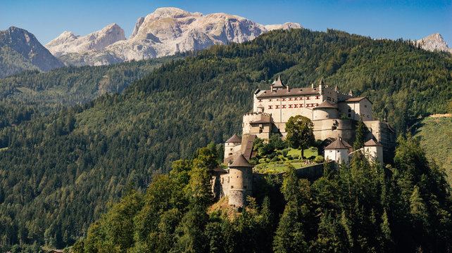 Hohenwerfen Castle and Berchtesgaden Alps, Austria