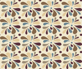 Abstract seamless pattern in harmonious colors