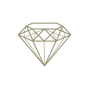 Diamond. Jewel. Decoration. Vector, contour icon