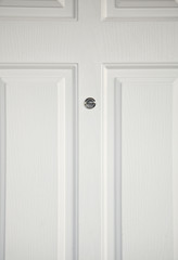 Obraz premium white wooden door