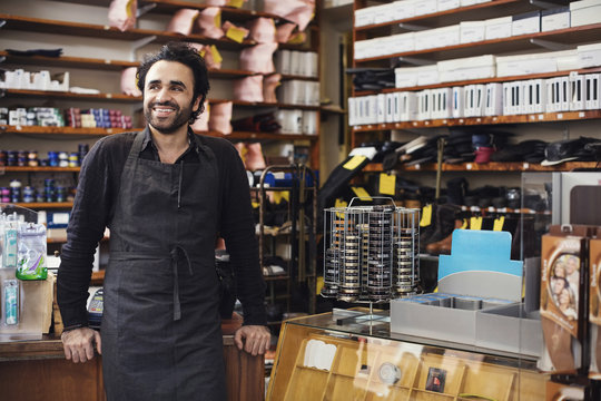Portrait of man in workshop