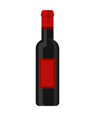 wine bottle drink isolated icon vector illustration design