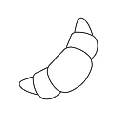 croissant bread isolated icon vector illustration design