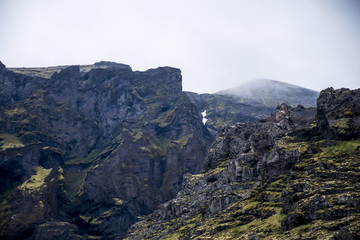 Epic Landscape in Iceland with rocky mountains