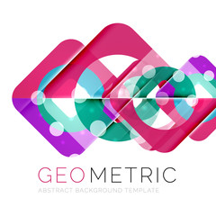 Shiny geometric abstract background