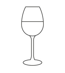 wine cup drink isolated icon vector illustration design
