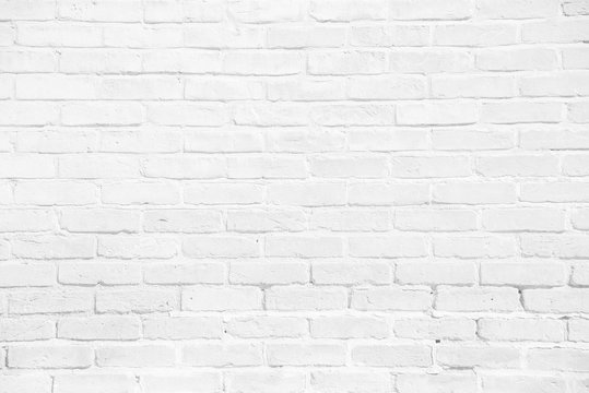 White grunge brick wall texture background © zephyr_p