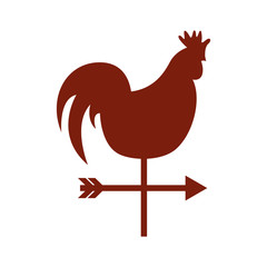 rooster air measure icon vector illustration design