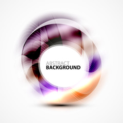 Colorful abstract circle banner