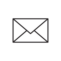 email message envelope icon outline vector