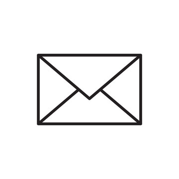 email message envelope icon outline vector
