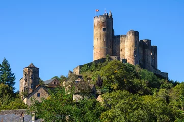 Papier Peint photo Château Medieval castle in Najac, Aveyron (France)