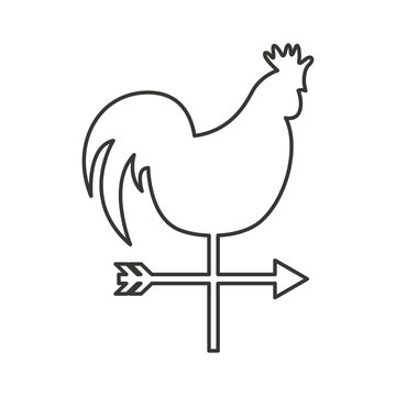 rooster air measure icon vector illustration design