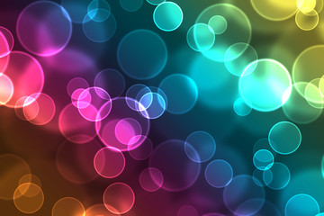 Colorful festive Christmas  background with bokeh.