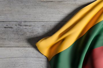 Lithuania flag waving - obrazy, fototapety, plakaty