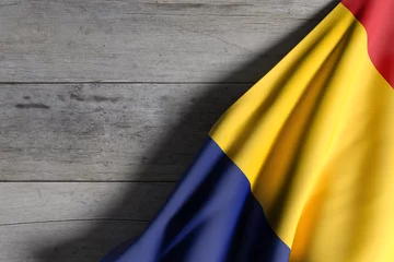 Foto op Aluminium Romania flag waving © erllre