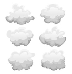 Fototapeta premium Clouds Set.