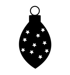 Fototapeta premium christmas ball decorative icon vector illustration design
