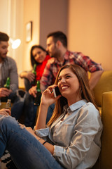 Talking on the phone